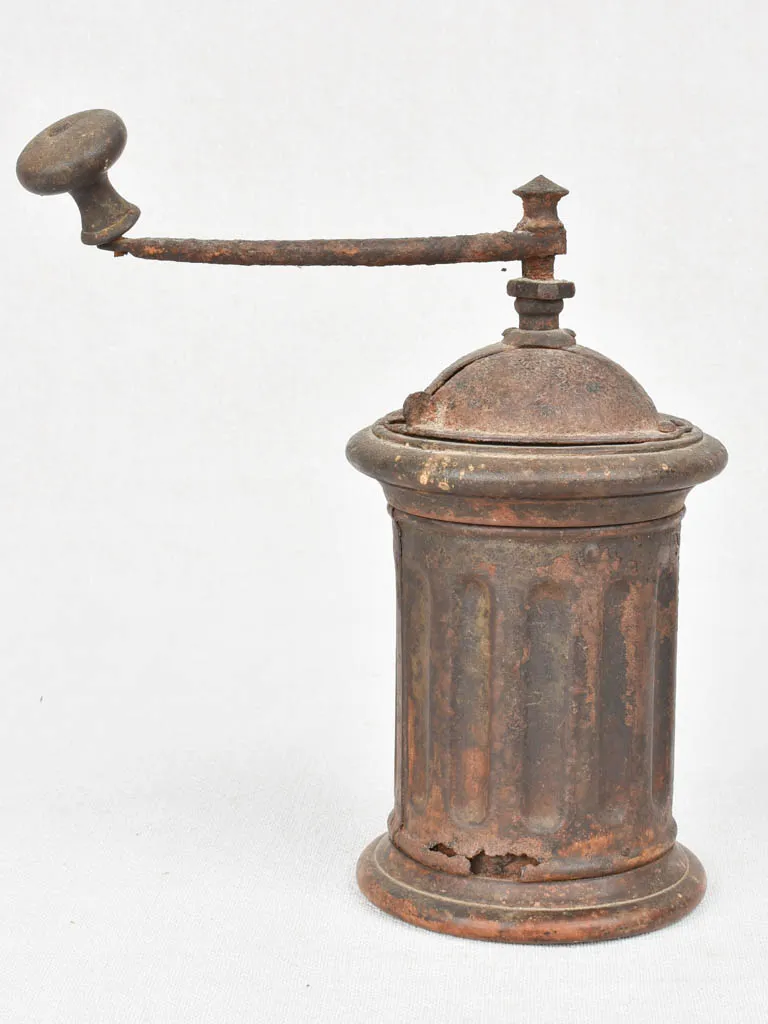 19th century French coffee mill 9"