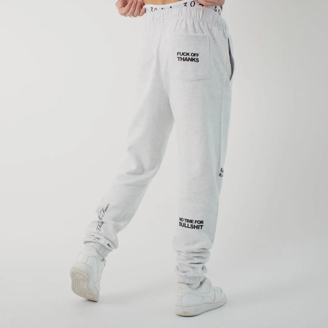 304 Mens Expressive Joggers White Heather