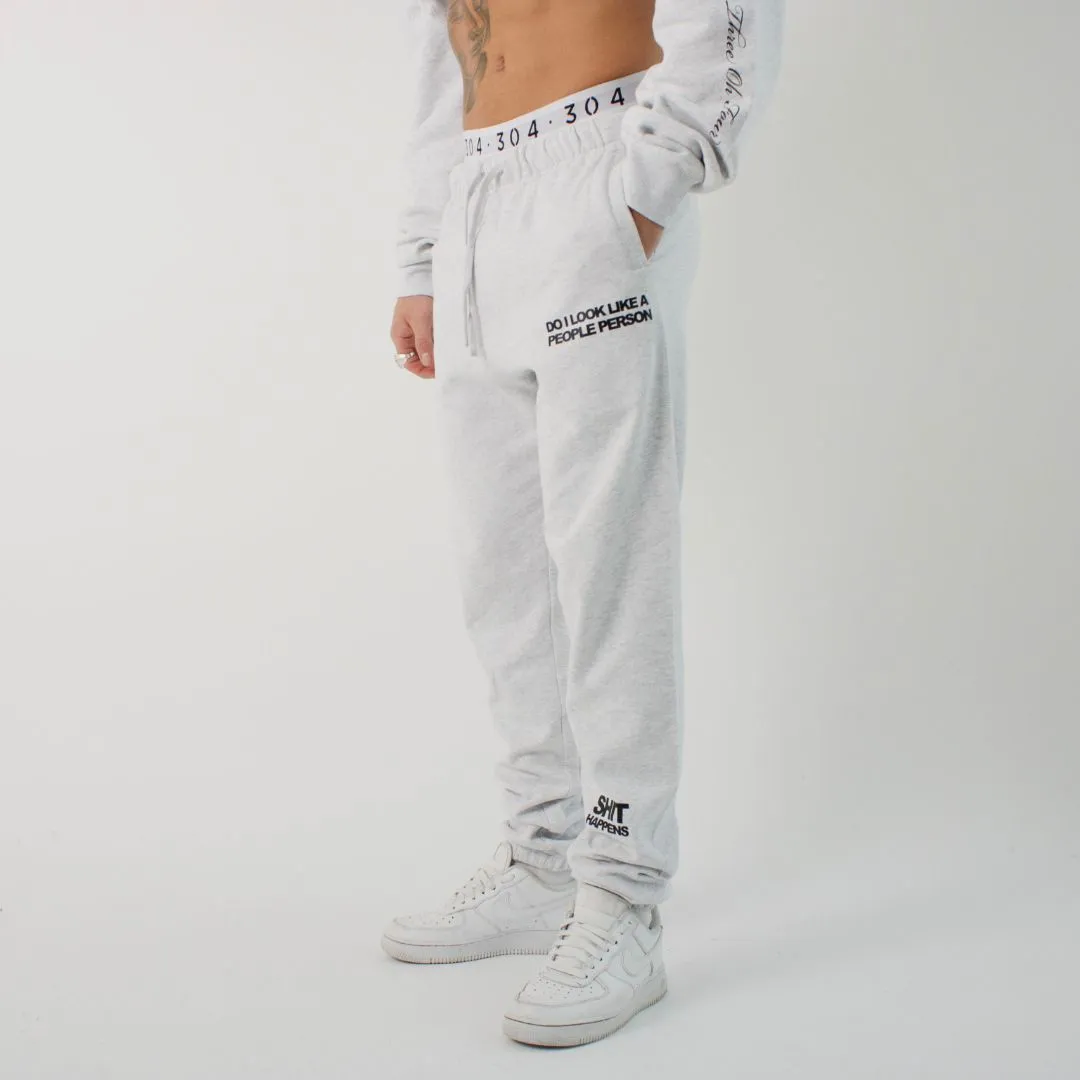 304 Mens Expressive Joggers White Heather