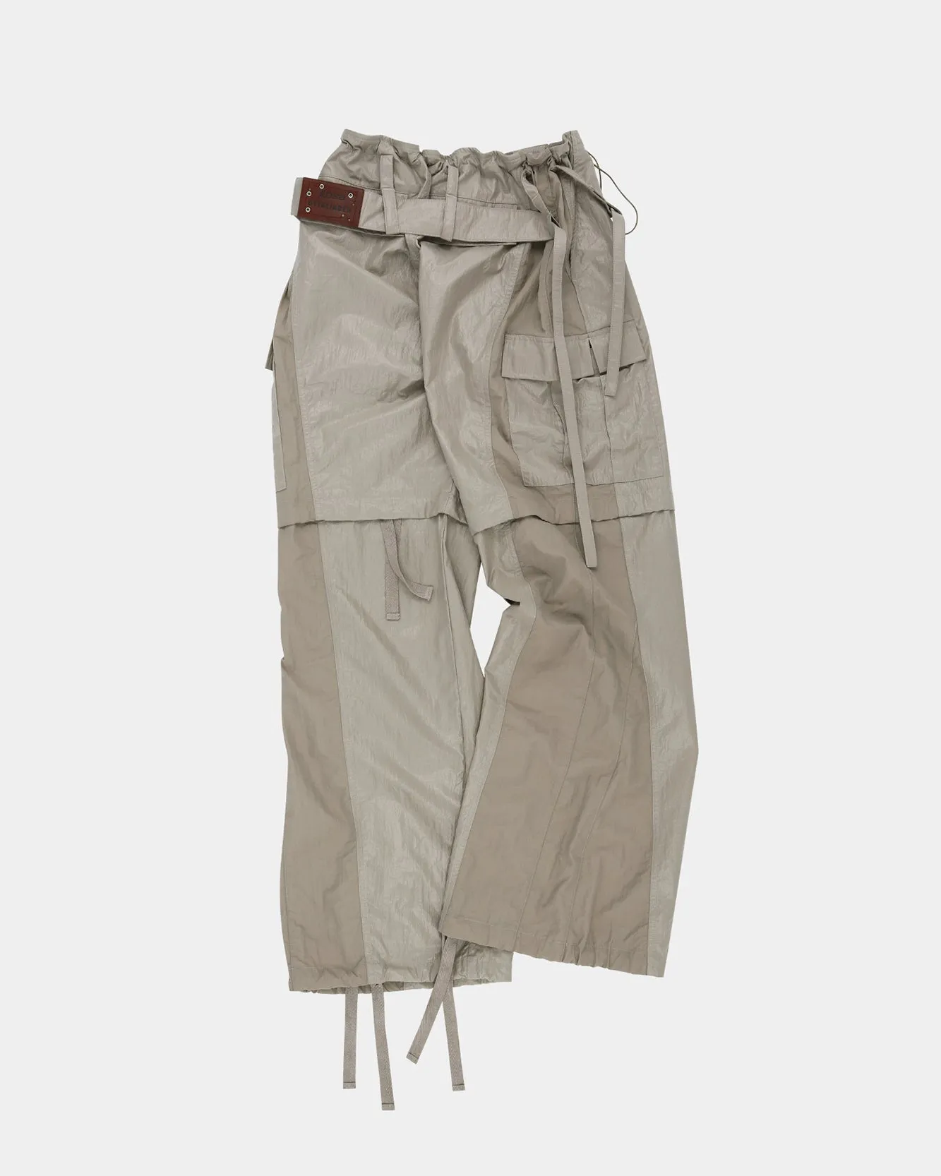 ADSB X OTTOLINGER ADJUSTABLE PARACHUTE PANTS apa777w(BEIGE)