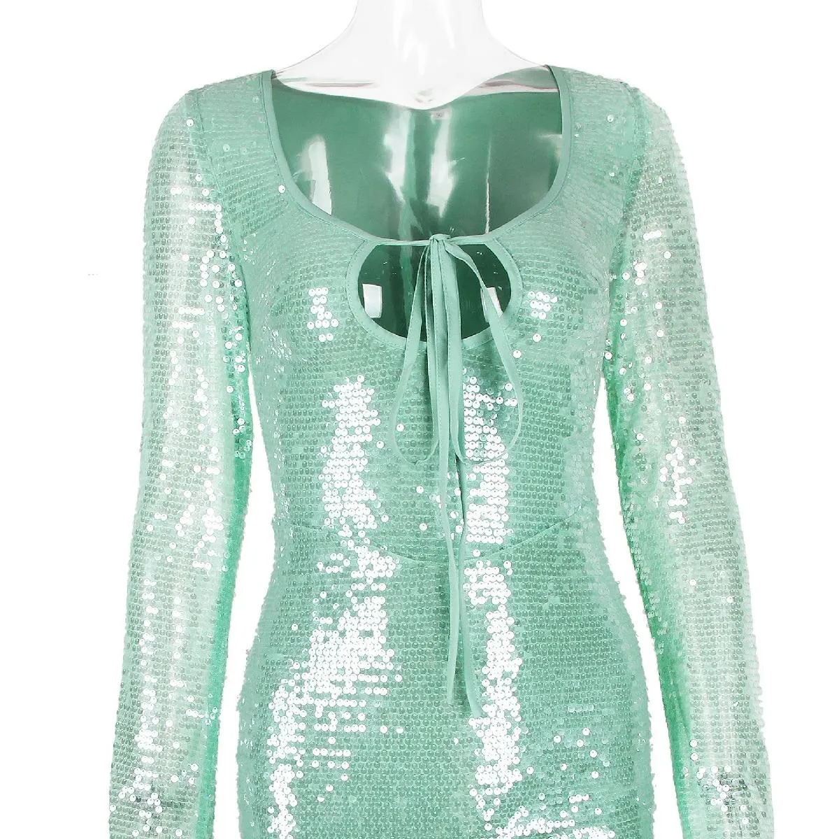 Amozae-Christmas Outfits New Year's Eve Dress Night Out Club Dresses cute winter outfits Charvi Sequin Maxi Dress
