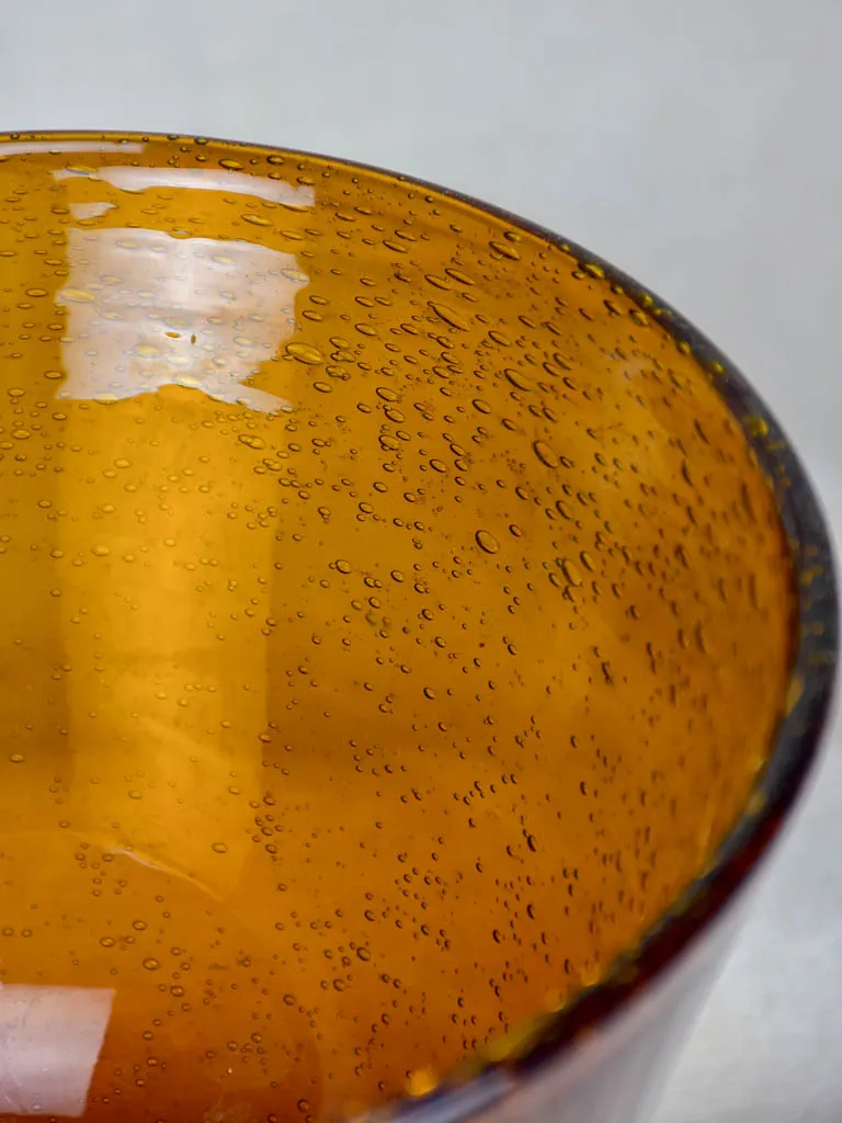 Antique Biot blown glass cup / vide poche