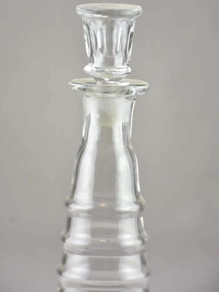 Antique French absinthe bottle with lid - topette 10¼"