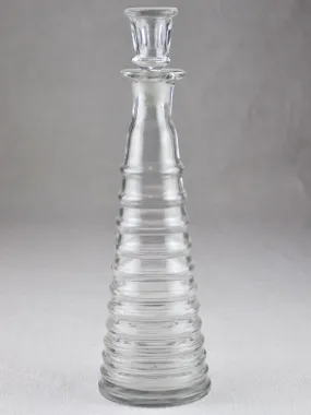 Antique French absinthe bottle with lid - topette 10¼"