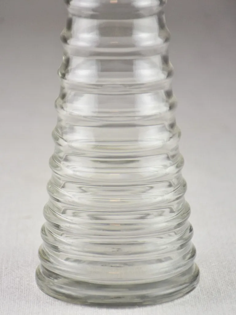 Antique French absinthe bottle with lid - topette 10¼"
