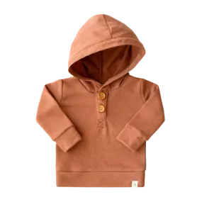 Apricot Button Hoodie
