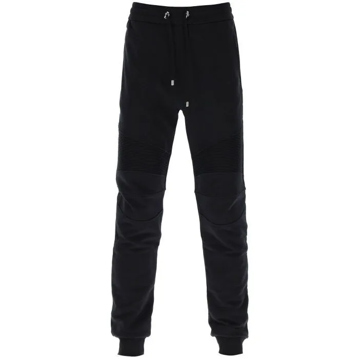 Balmain joggers with topstitched inserts
