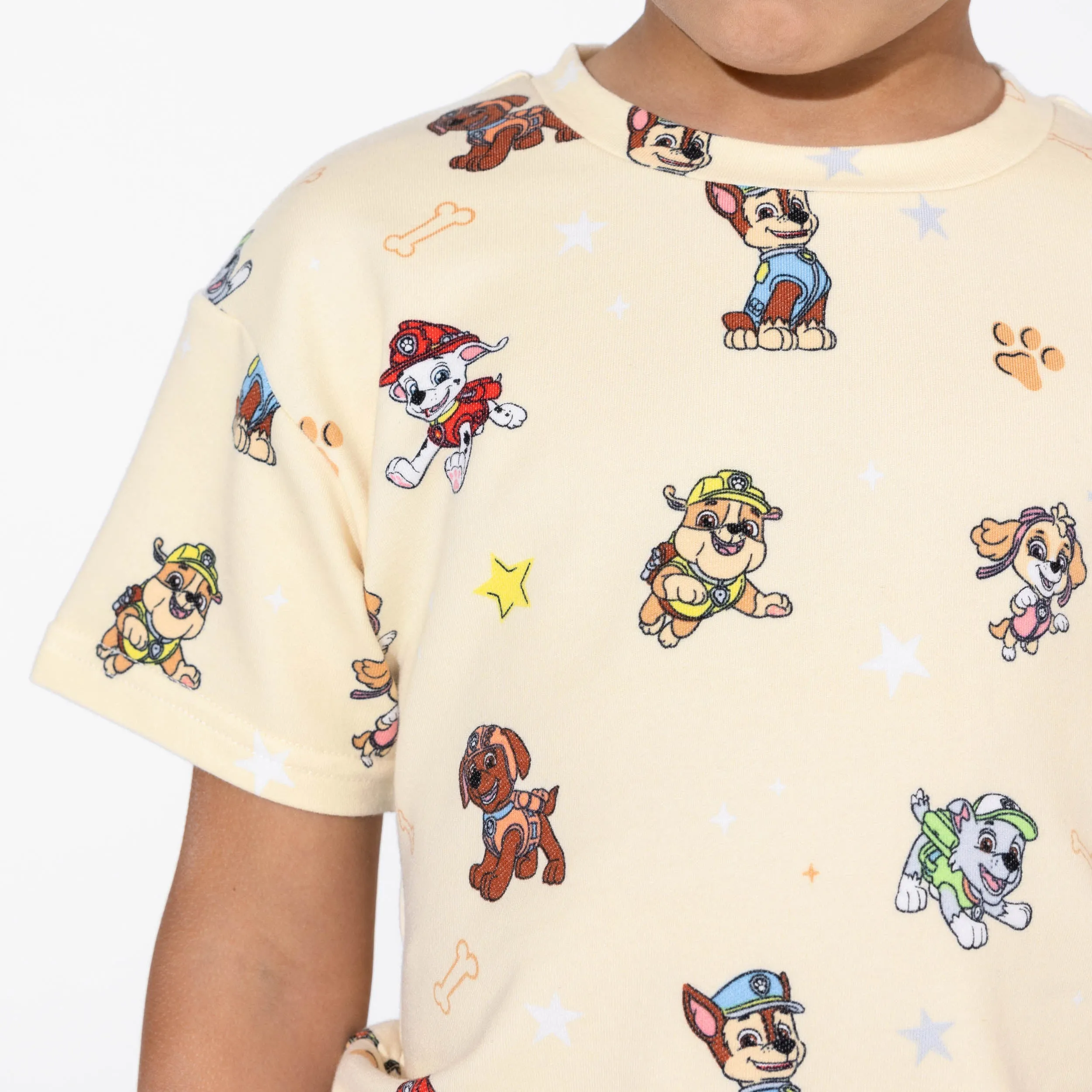 Bellabu Bear Bamboo Blended French Terry Short Sleeve Tee *OVERSIZED FIT* - PAW Patrol Classic