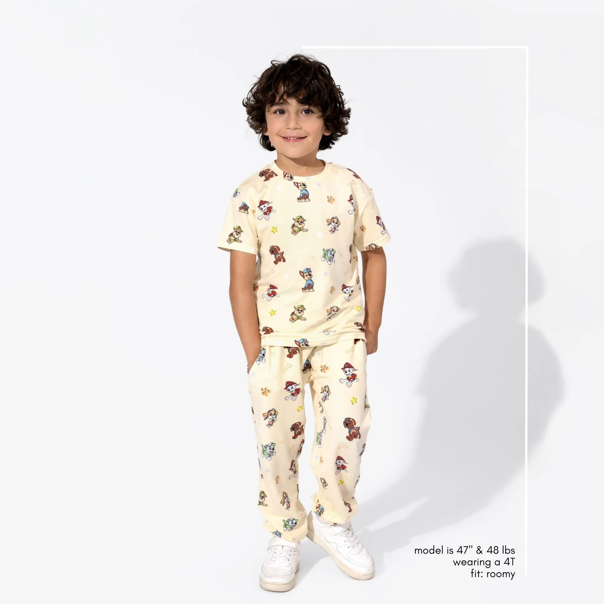 Bellabu Bear Bamboo Blended French Terry Short Sleeve Tee *OVERSIZED FIT* - PAW Patrol Classic
