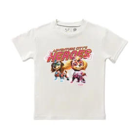 Bellabu Bear Bamboo Blended French Terry Short Sleeve Tee *OVERSIZED FIT* - PAW Patrol Mighty Movie Girl Pups