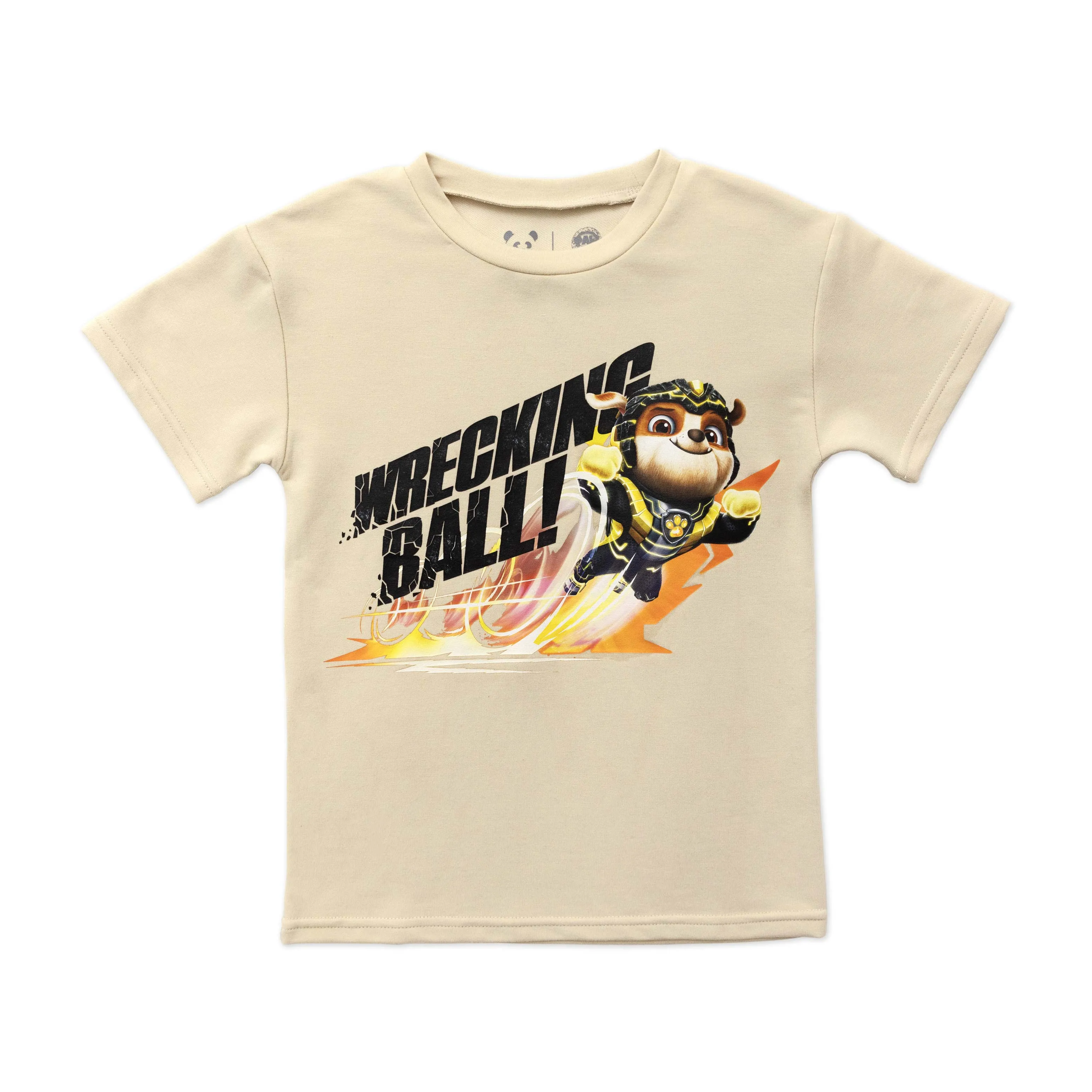 Bellabu Bear Bamboo Blended French Terry Short Sleeve Tee *OVERSIZED FIT* - PAW Patrol Mighty Movie Rubble