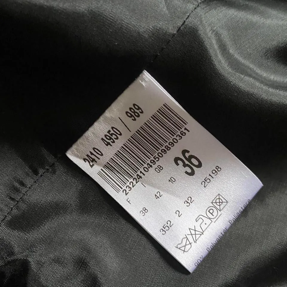 Black velvet ruffle evening jacket UK 10-12