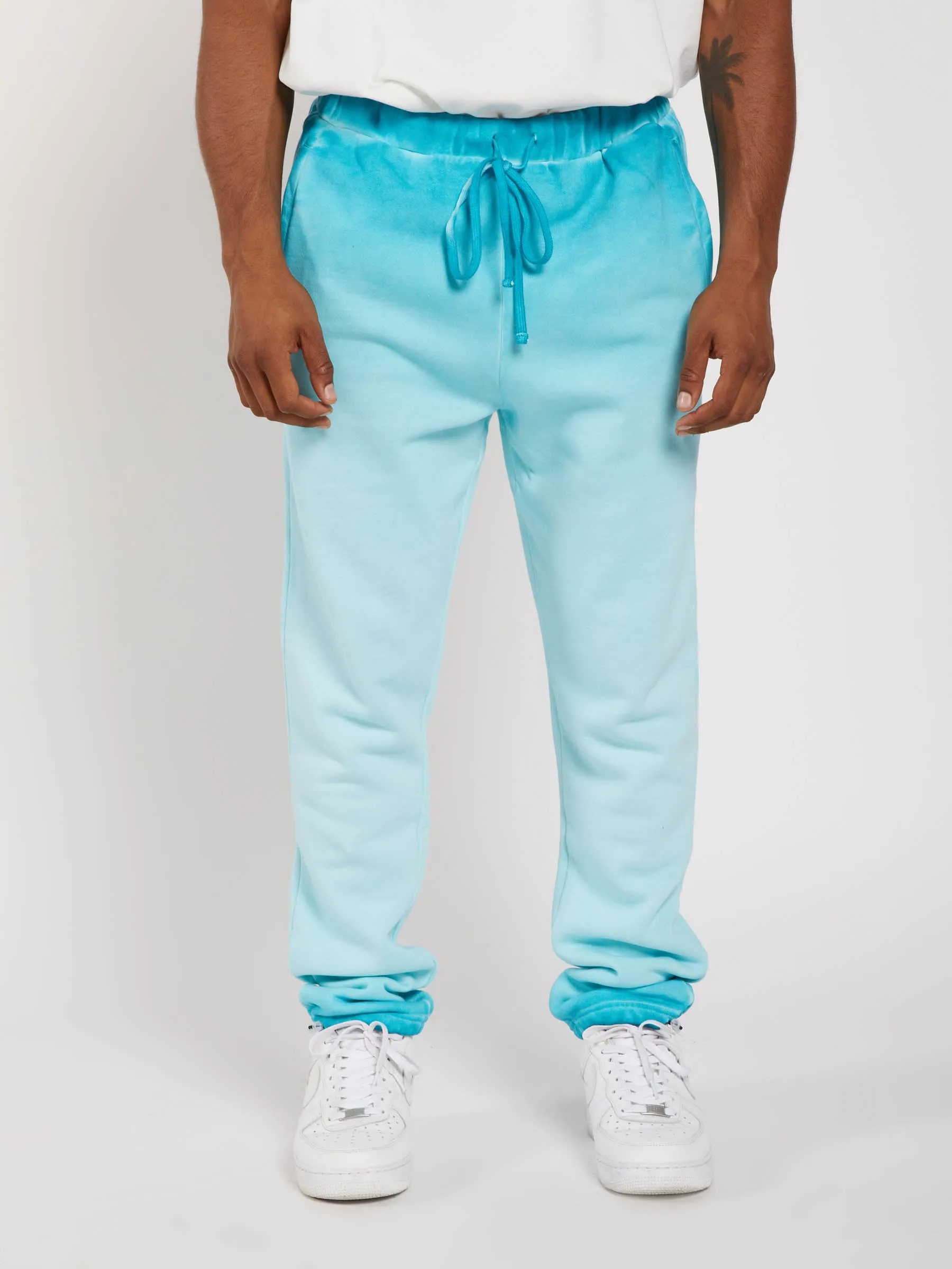 Bleach Spray Jogger - Blue Bird