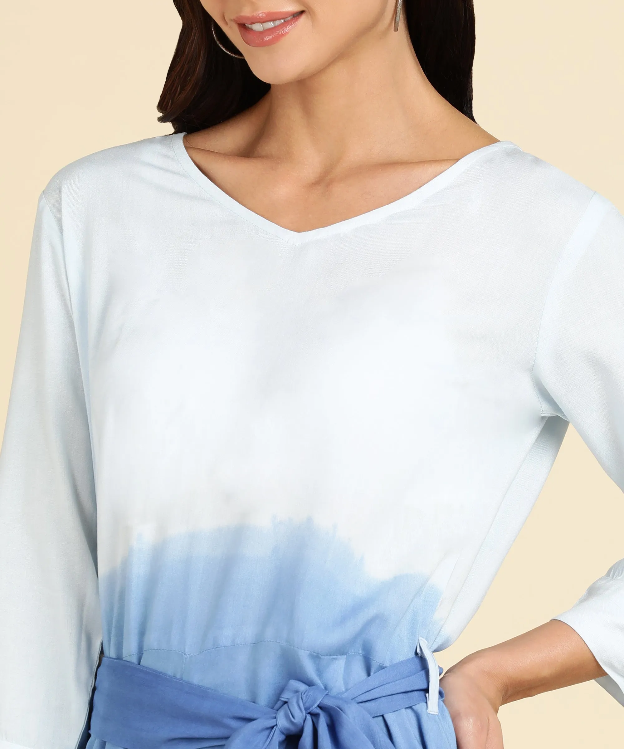 Blue Ombre Dye Jumpsuit