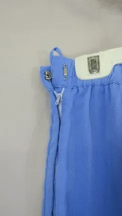 Blue Periwinkle Black Sequin Short Sleeve India Pants Tunic 2 Piece Set