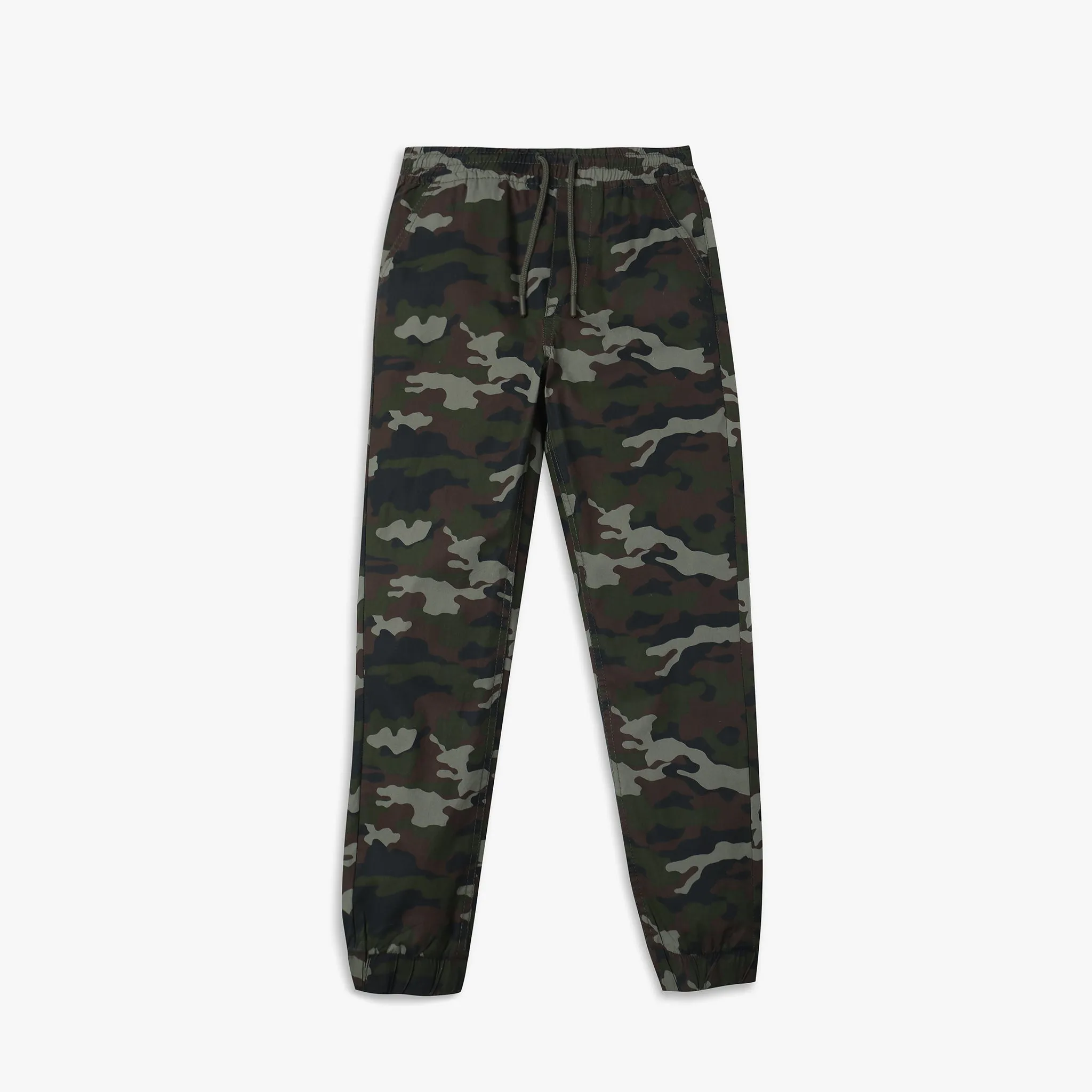 Boys Regular Fit Printed Mid Rise Joggers