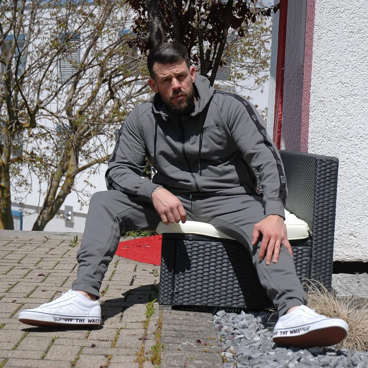 Brachial Jogging Pants Classy - Grey/Black