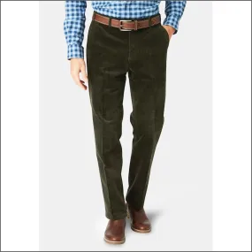 Brook Taverner Ellroy Olive Cord Trousers--