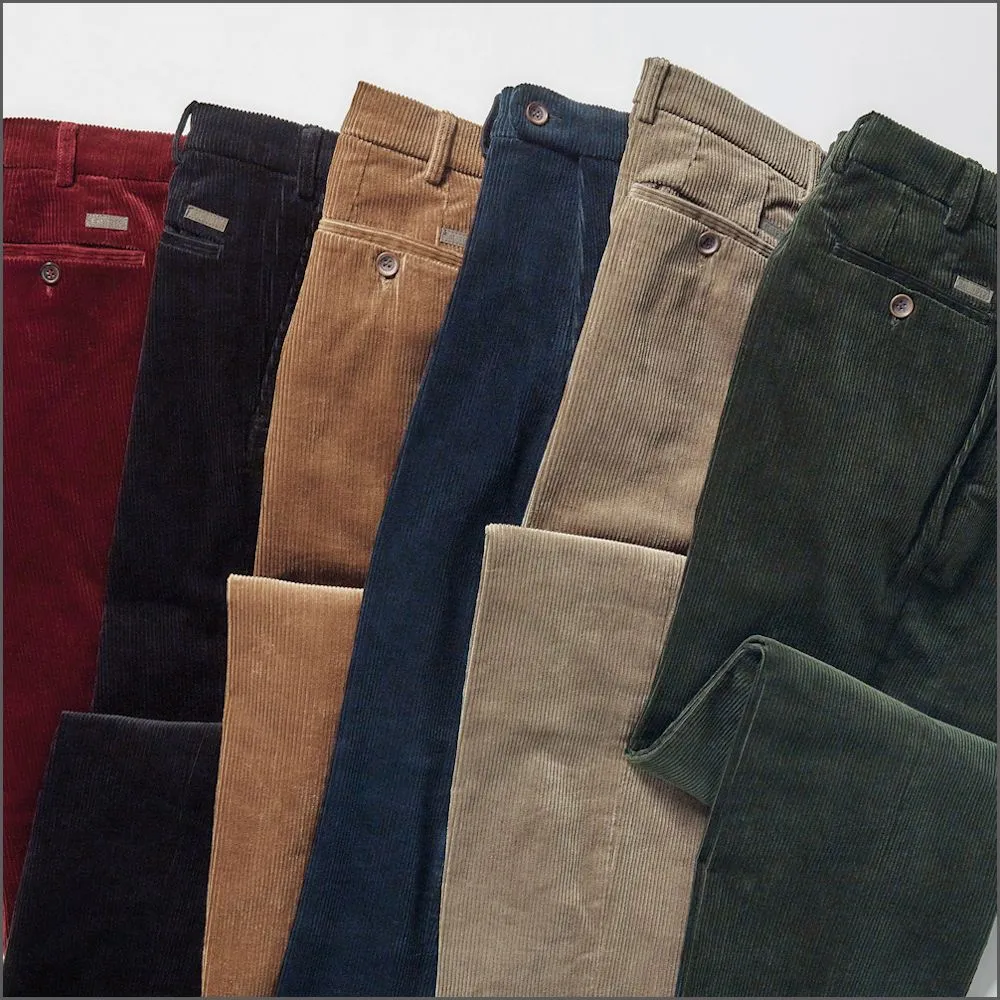 Brook Taverner Ellroy Olive Cord Trousers--