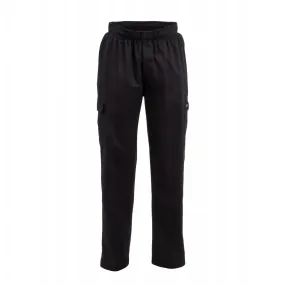 Chef Works Unisex Classic Fit Cargo Chefs Trousers Black L - B222-L