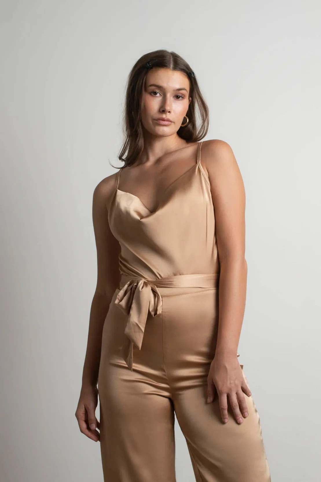Cowl Neck Jumpsuit