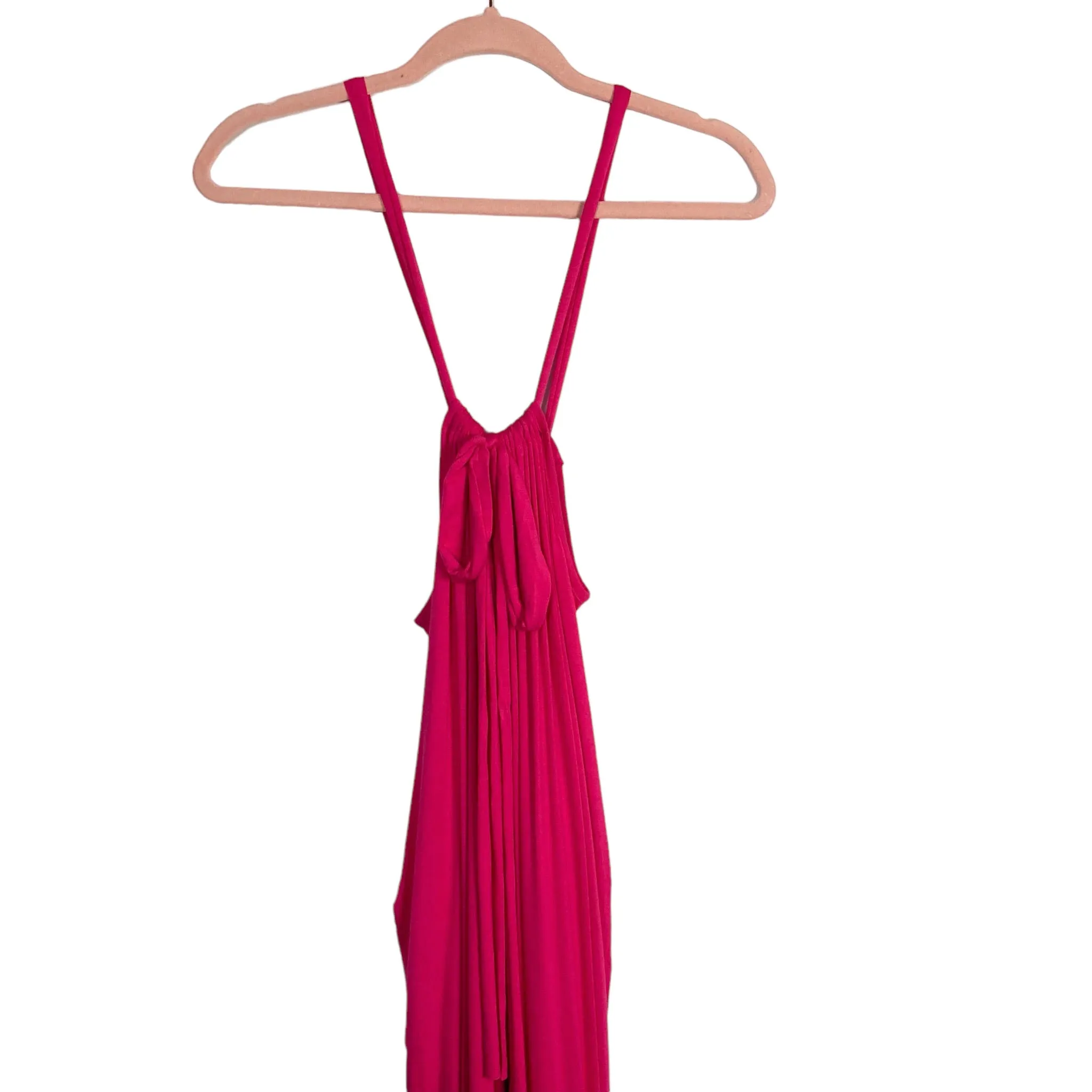 Deep Self Pink Back Tie Jumpsuit NWT- Size L