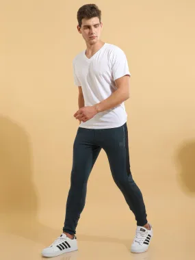 Electric Blue Cotton  Joggers