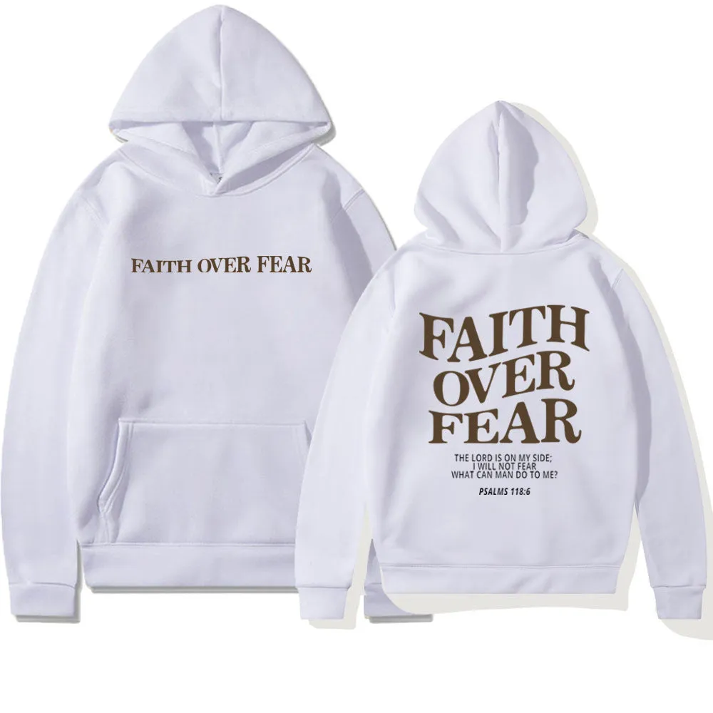 Faith Over Fear Unisex Christian Hoodie