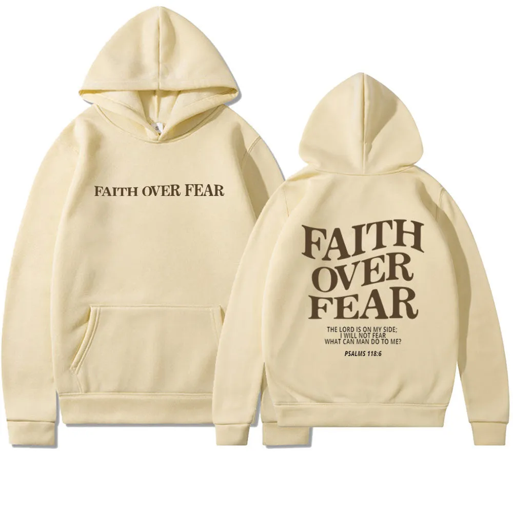Faith Over Fear Unisex Christian Hoodie
