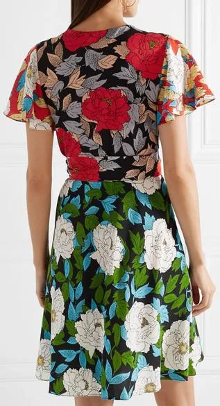 Floral Printed Wrap Dress