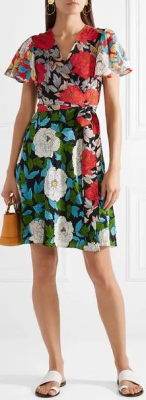 Floral Printed Wrap Dress