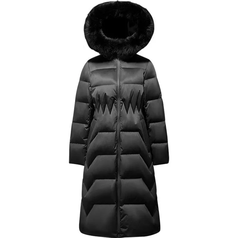 Gathered Waist Goose Down Coat
