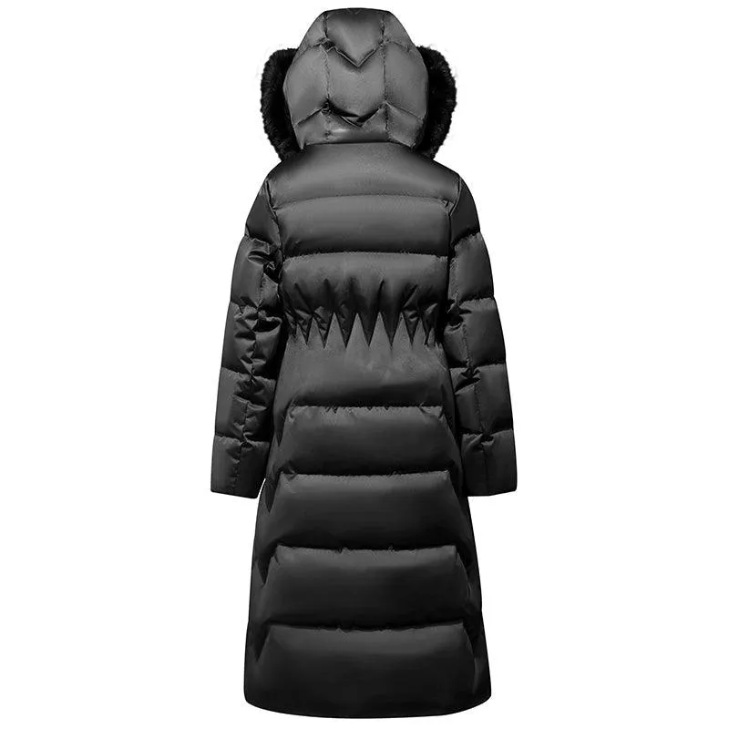 Gathered Waist Goose Down Coat