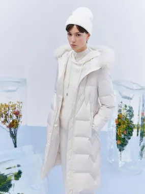 Gathered Waist Goose Down Coat