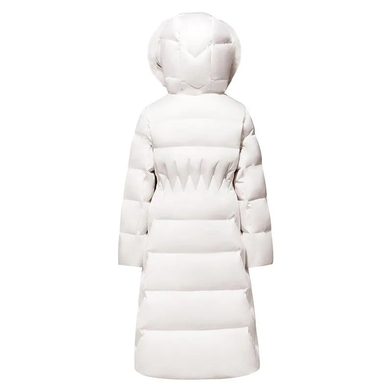Gathered Waist Goose Down Coat
