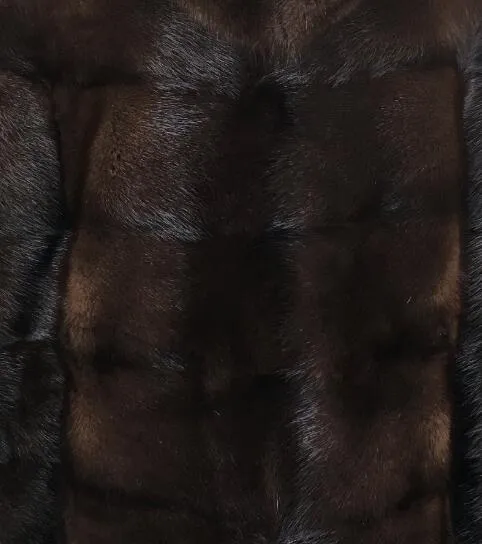 Genuine Mink Fur Stand Collar Jacket