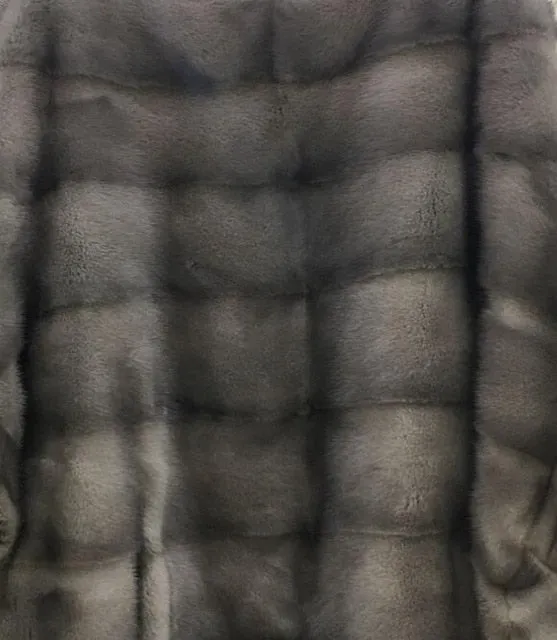 Genuine Mink Fur Stand Collar Jacket
