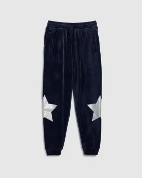Girls Velour Star Jogger