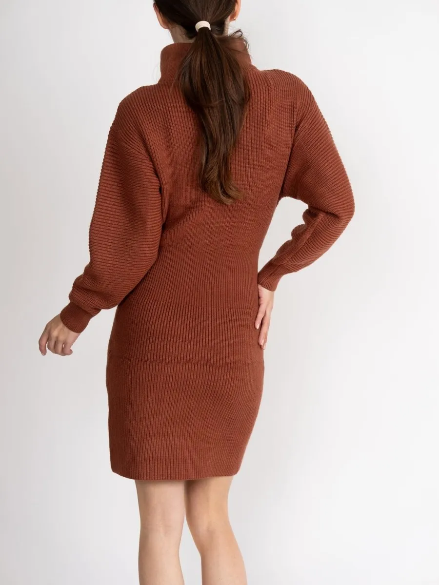 HAZEL DRESS (Brown)