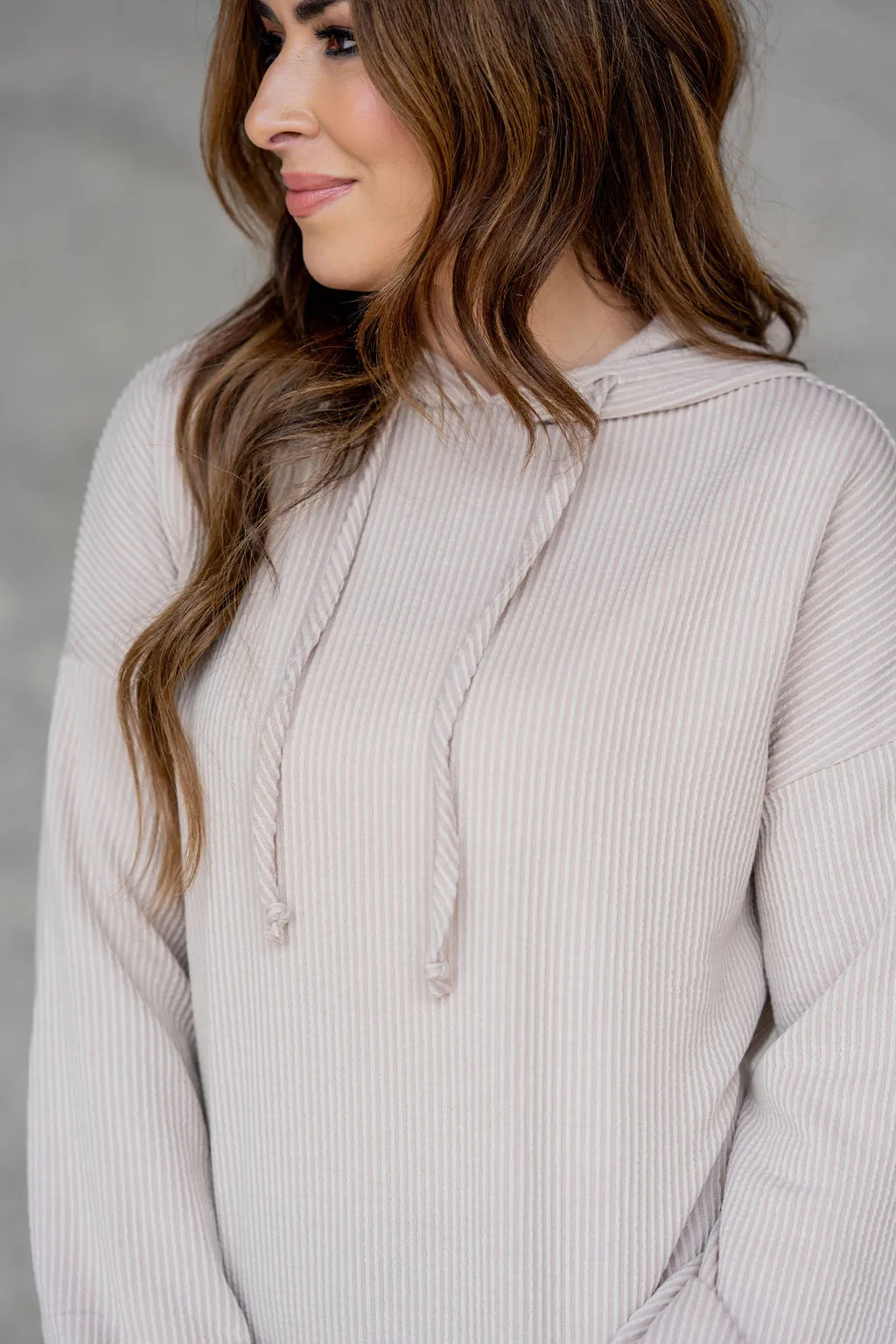Heavily Ribbed Hoodie