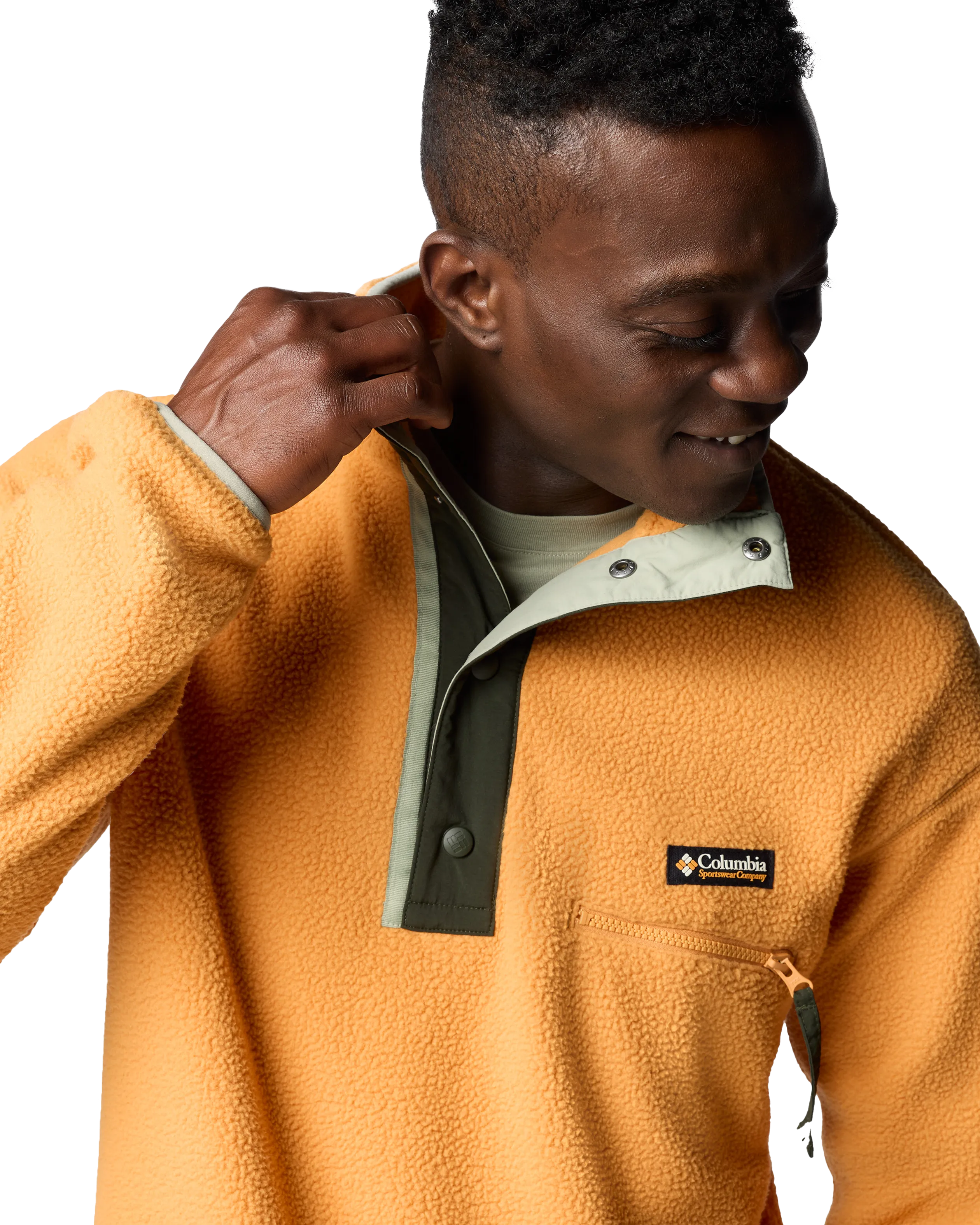 Helvetia II Half Snap Fleece Jacket in Sunstone