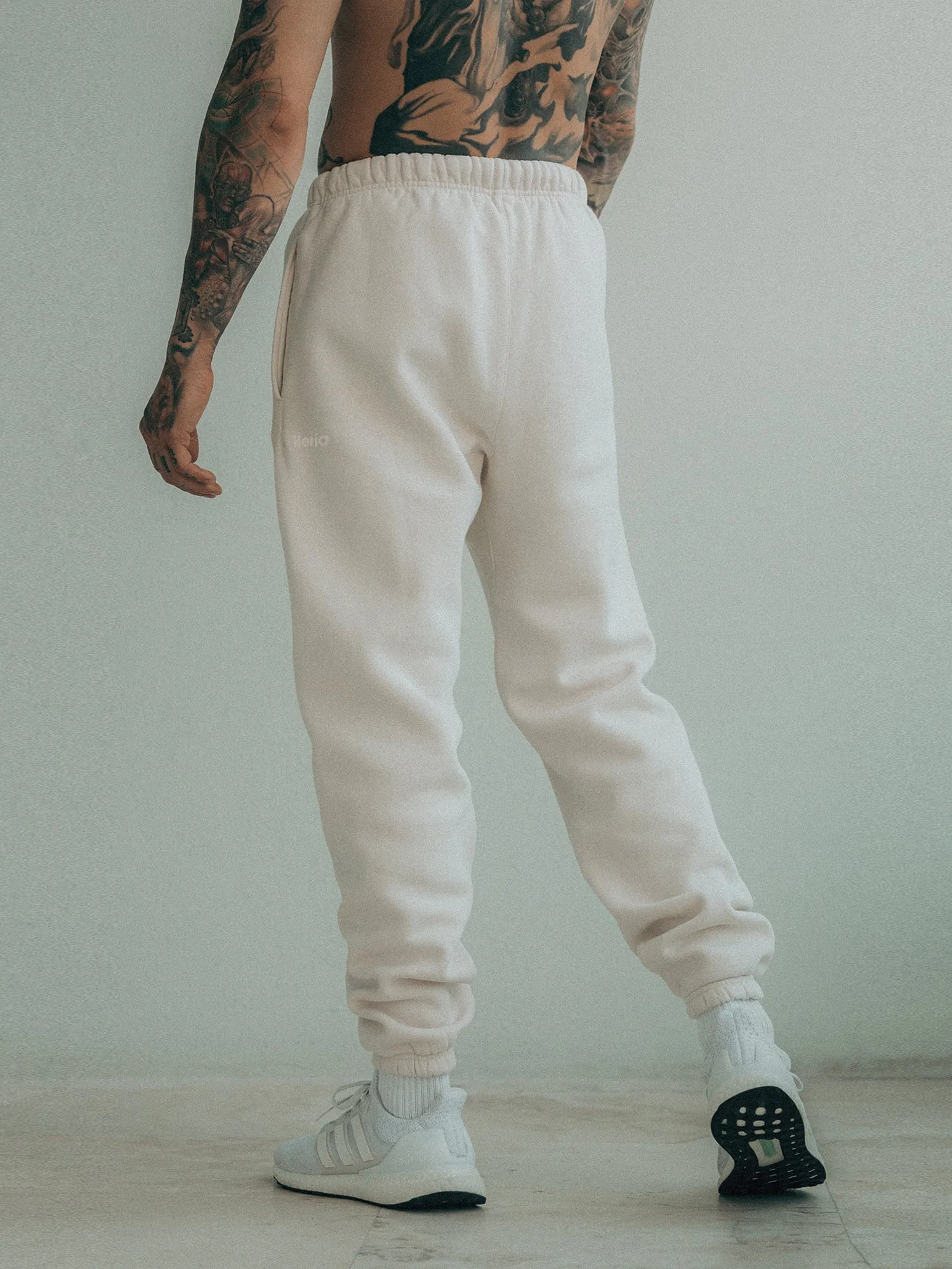 Heria Everyday Relaxed Fit Joggers - Cream