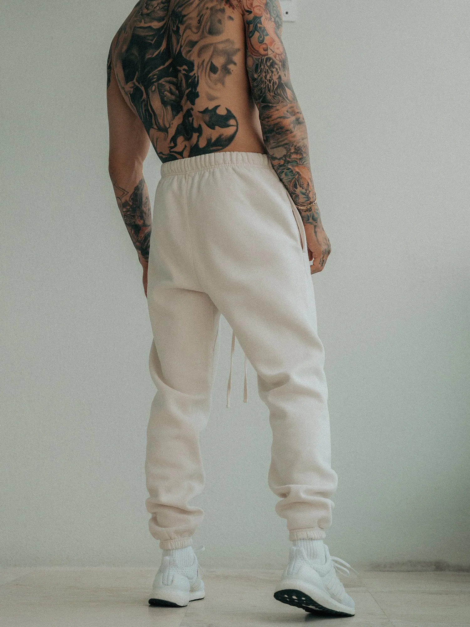 Heria Everyday Relaxed Fit Joggers - Cream