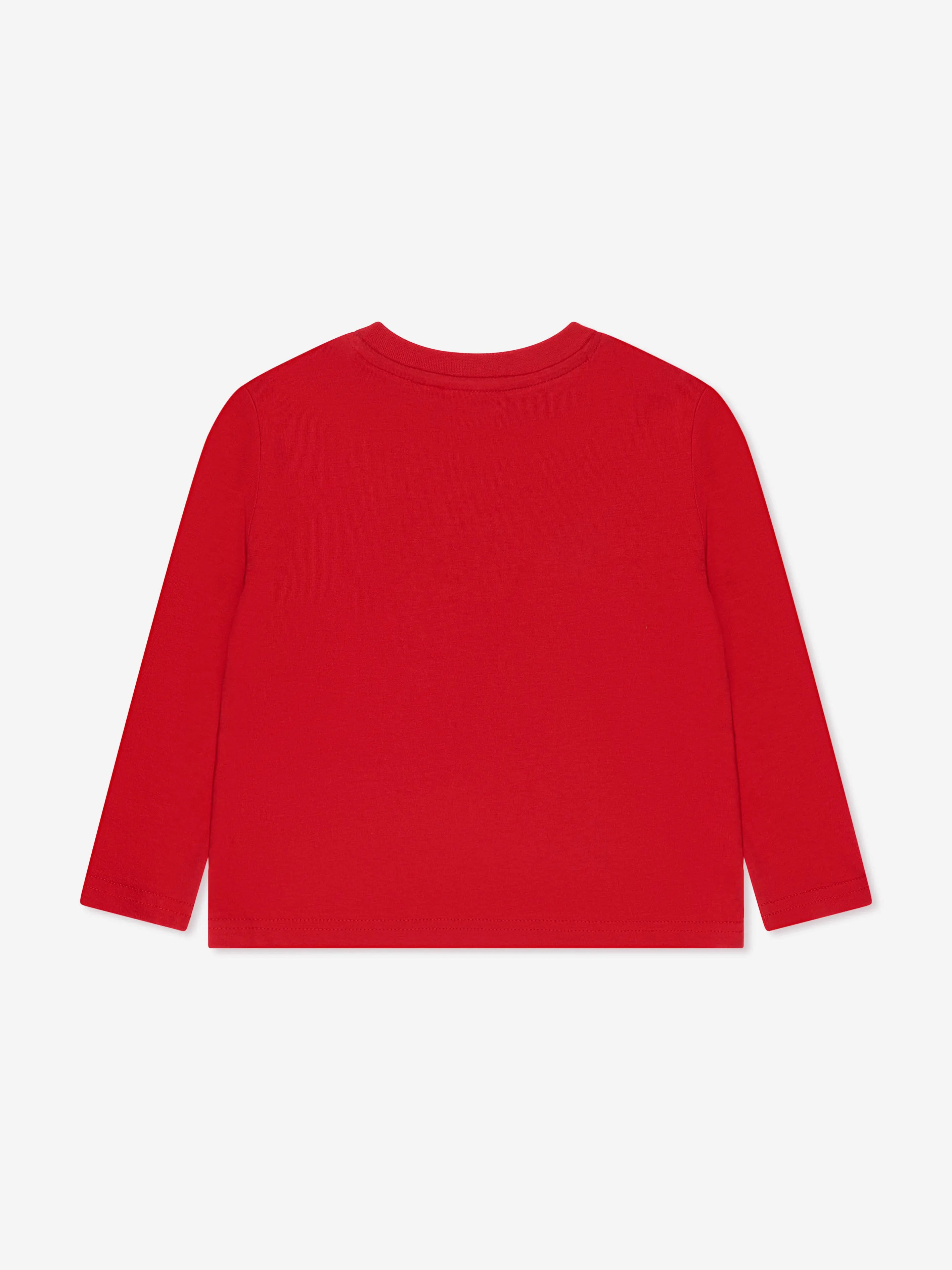 Hugo Boys Long Sleeve Logo T-Shirt in Red