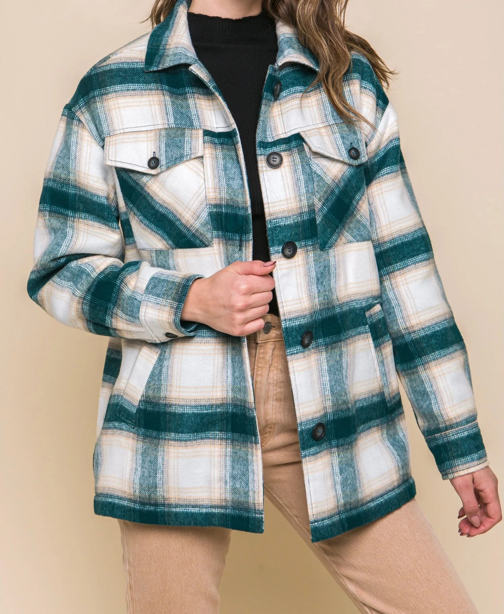 Jacob Plaid Jacket with Sherpa Lining