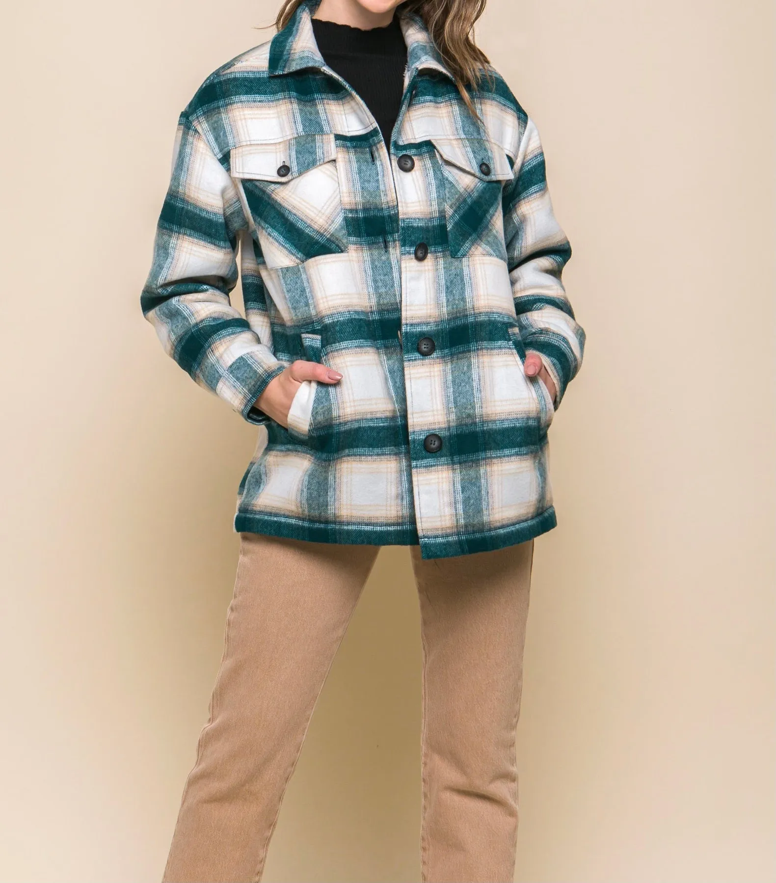 Jacob Plaid Jacket with Sherpa Lining