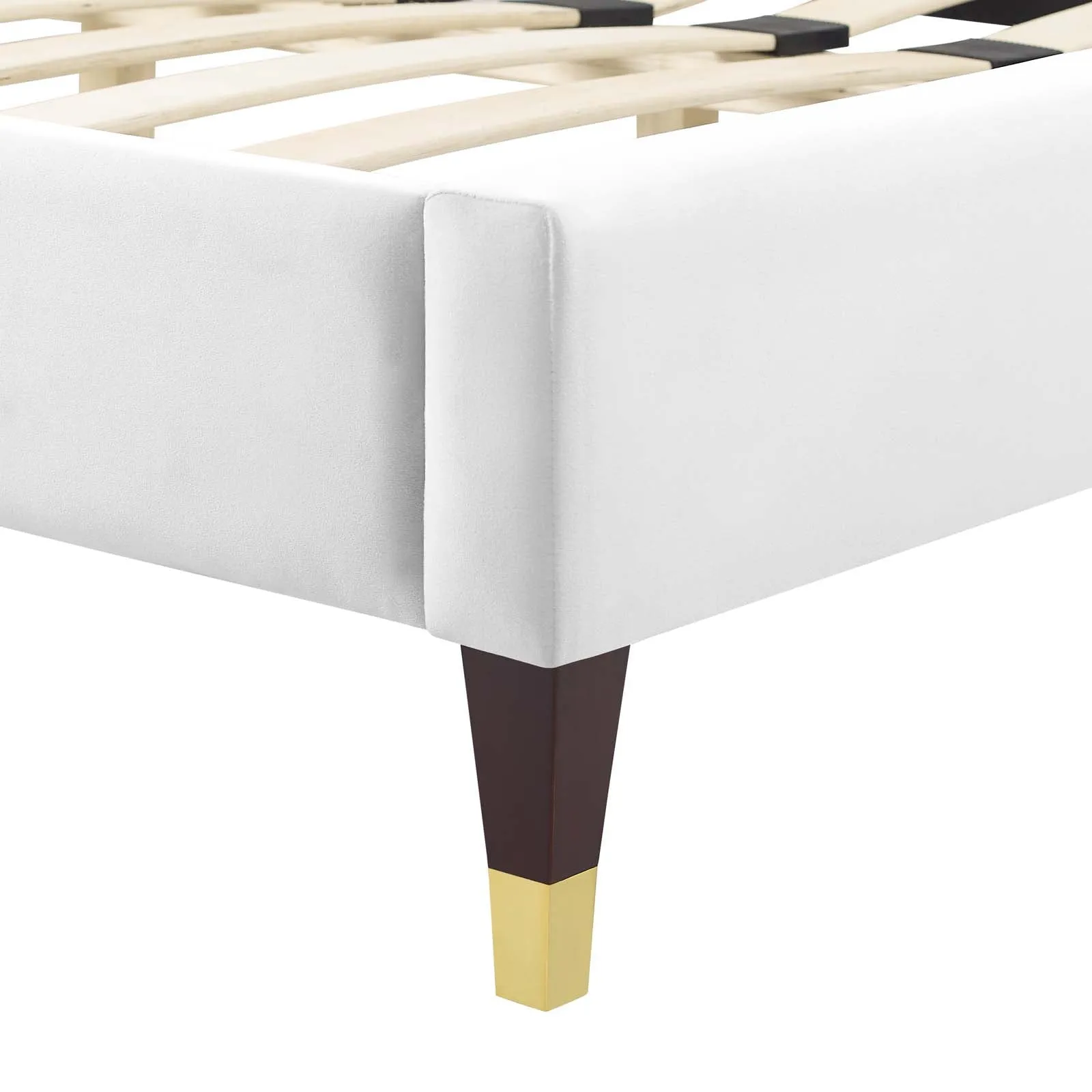 Juniper Channel  Tufted Performance Velvet Platform Bed