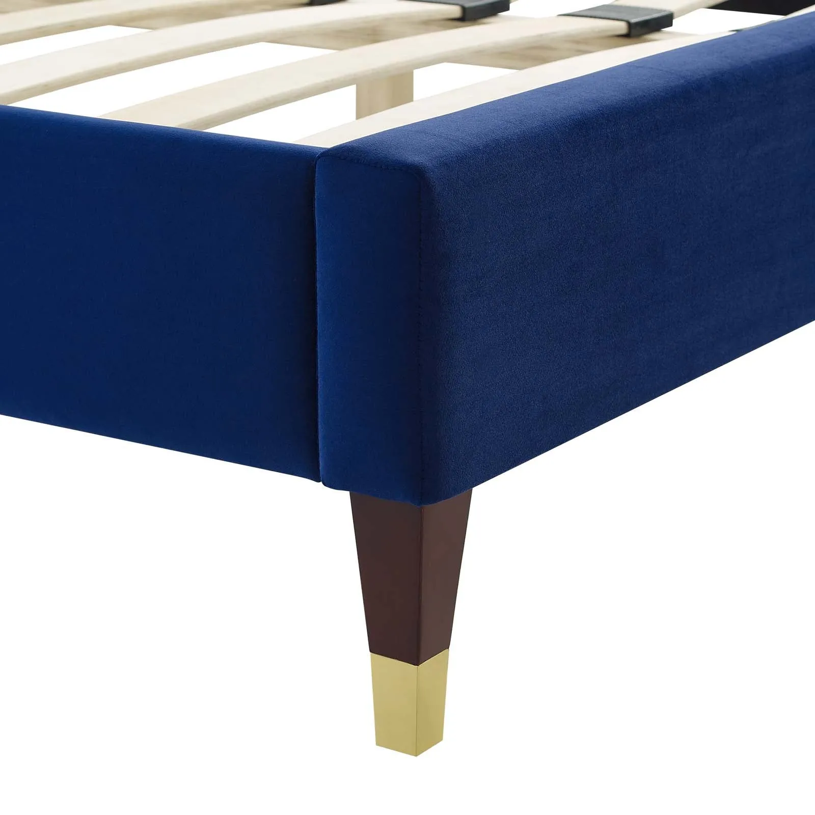 Juniper Channel  Tufted Performance Velvet Platform Bed