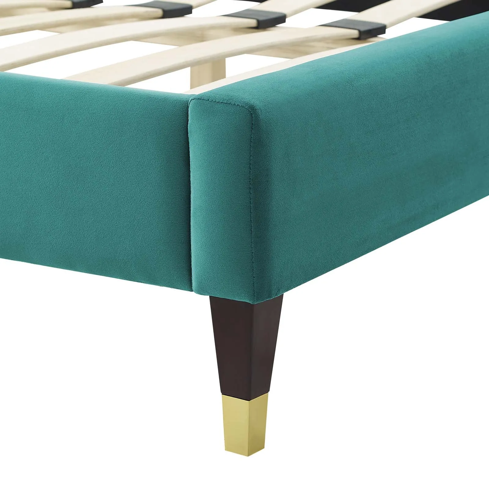 Juniper Channel  Tufted Performance Velvet Platform Bed