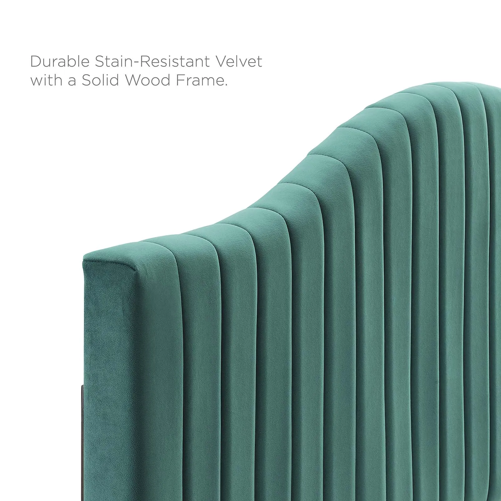 Juniper Channel  Tufted Performance Velvet Platform Bed